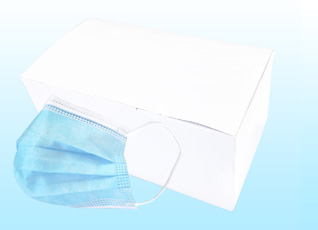 三層マスクブルー